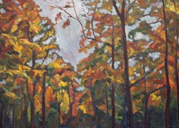 Autumn. October. Oil on canvas. 30x50 cm