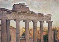 Rome. Oil on canvas. 30x60 cm