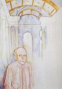 Portrait of violinist Sir Yehudi Menuhin