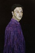Портрет мужчины в малиновой рубахе